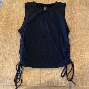 SHEIN Drawstring Ruched Side Crop Tank Top